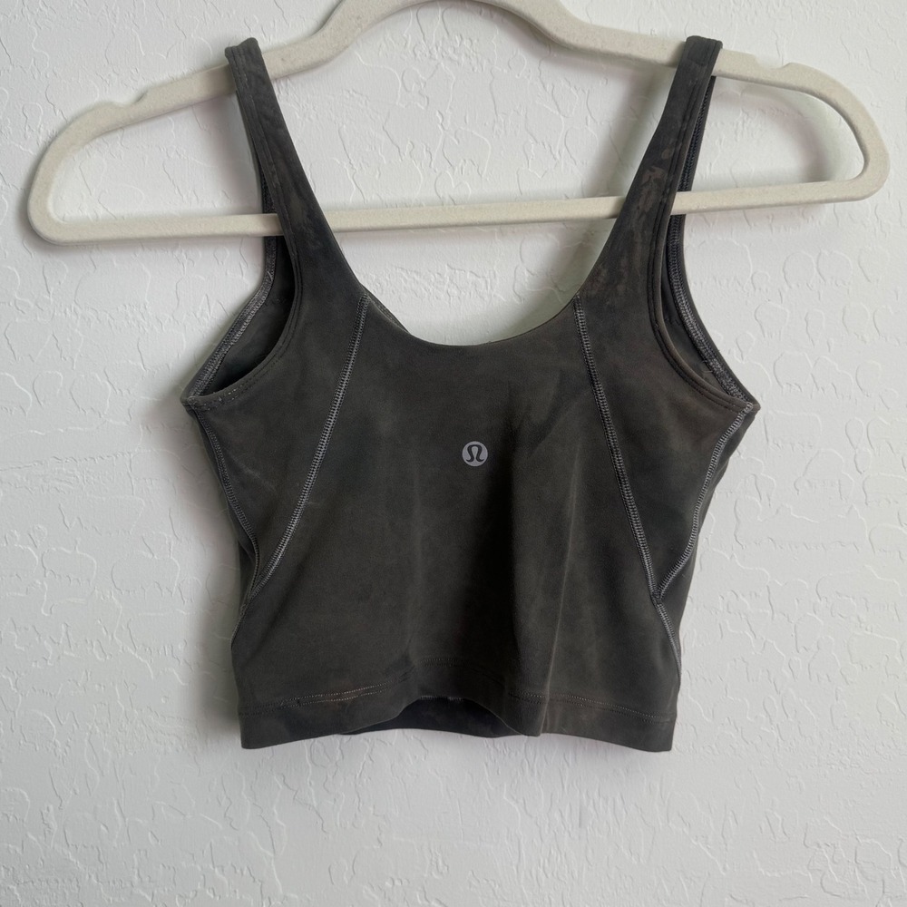 Lululemon Align Tank Top Tie Dye Size 6 Cropped Gym Workout Ribbed Casual